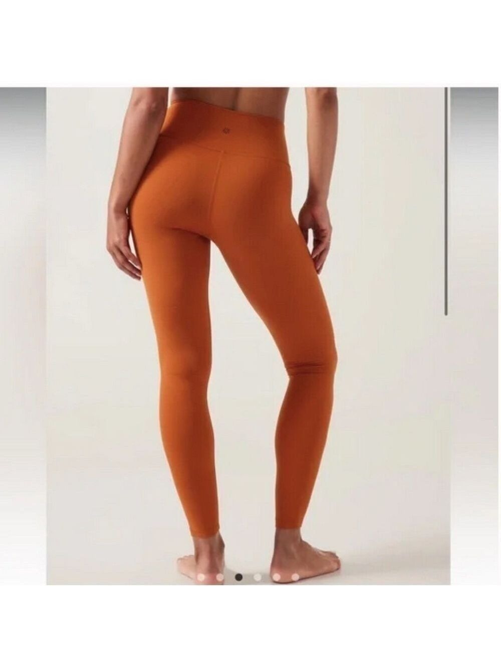 Athleta Transcend Yoga Pants in Orange High Waisted
